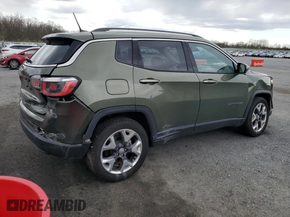 2020 Jeep Compass Limited with VIN 3C4NJDCB1LT111686, listed as a Copart auction lot 53368705 with 96,856 mi miles and Salvage Title. Bid and sale history available at carsss.com. Image 3.