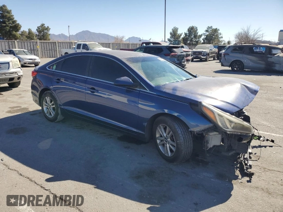 2016 Hyundai Sonata 2.4L with VIN 5NPE24AF6GH401835, listed as a Copart auction lot 44062895 with 90,710 mi miles and Salvage Title. Bid and sale history available at carsss.com. Image 4.