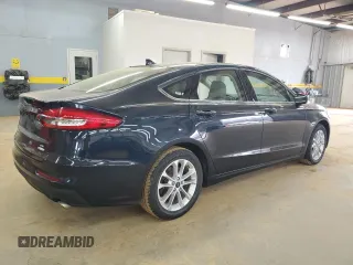 2020 Ford Fusion SE with VIN 3FA6P0HD7LR167429, listed as a Copart auction lot 48661195 with 54,170 mi miles and Salvage Title. Bid and sale history available at carsss.com. Image 3.