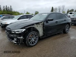 2020 BMW 3 Series 330i xDrive with VIN 3MW5R7J09L8B45483, listed as a Copart auction lot 57327795 with 36,616 mi miles and Clean title. Bid and sale history available at DreamBid. Image 1.