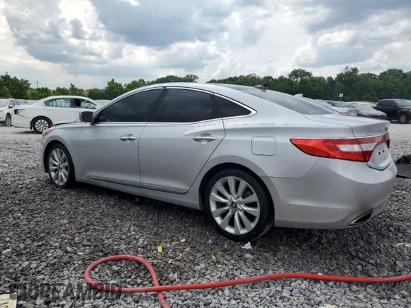 2014 Hyundai Azera Limited with VIN KMHFH4JG1EA376452, listed as a Copart auction lot 59703095 with 124,801 mi miles and Salvage title. Bid and sale history available at DreamBid. Image 2.