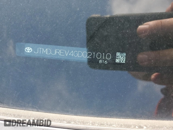 2016 Toyota RAV4 Limited с VIN JTMDJREV4GD021010, выставлен на аукционе Copart как лот 64437465 с пробегом 165 044 миль миль и Списание • Salvage title. История ставок и продаж доступна на DreamBid. Изображение 13.