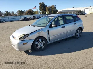 2003 Ford Focus with VIN 3FAFP37Z53R186656, listed as a Copart auction lot 46188645 with 158,253 mi miles and Salvage title. Bid and sale history available at DreamBid. Image 1.