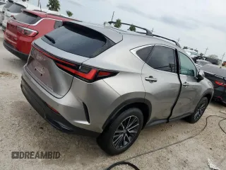 2025 Lexus NX with VIN 2T2GDCAZ1SC020425, listed as a Copart auction lot 74792664 with 252 mi miles and Non Repairable. Bid and sale history available at carsss.com. Image 3.