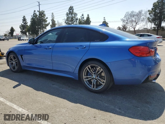 2015 BMW 4 Series 435i with VIN WBA4B1C59FD955421, listed as a Copart auction lot 56347345 with 42,922 mi miles and Salvage title. Bid and sale history available at DreamBid. Image 2.