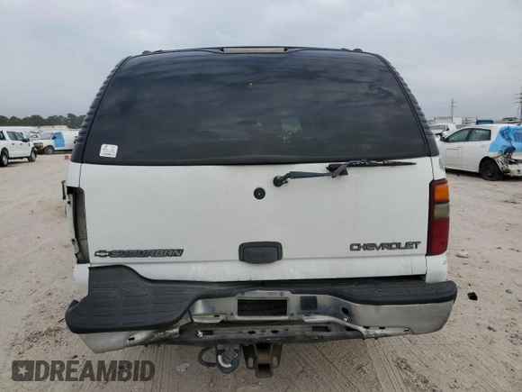 2002 Chevrolet Suburban LT with VIN 1GNEC16ZX2J327776, listed as a Copart auction lot 44775145 with 305,030 mi miles and Salvage Title. Bid and sale history available at carsss.com. Image 6.