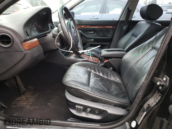 2001 BMW 5 Series 530iA with VIN WBADT63421CF05077, listed as a Copart auction lot 87458184 with 208,351 mi miles and Salvage Title. Bid and sale history available at carsss.com. Image 7.