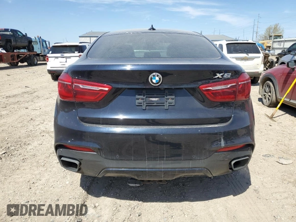2016 BMW X6 xDrive50i with VIN 5UXKU6C56G0R33806, listed as a Copart auction lot 53855165 with 144,274 mi miles and Clean Title. Bid and sale history available at DreamBid. Image 6.