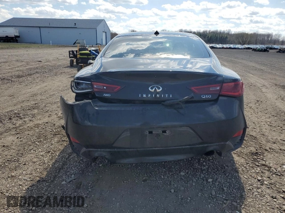 2017 Infiniti Q60 Premium с VIN JN1EV7EL1HM551189, выставлен на аукционе Copart как лот 50954555 с пробегом 93 802 миль миль и Списание • Salvage title. История ставок и продаж доступна на DreamBid. Изображение 6.