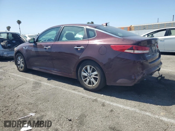 2018 Kia Optima S with VIN 5XXGT4L34JG218736, listed as a Copart auction lot 61261085 with 71,982 mi miles and Salvage title. Bid and sale history available at DreamBid. Image 2.