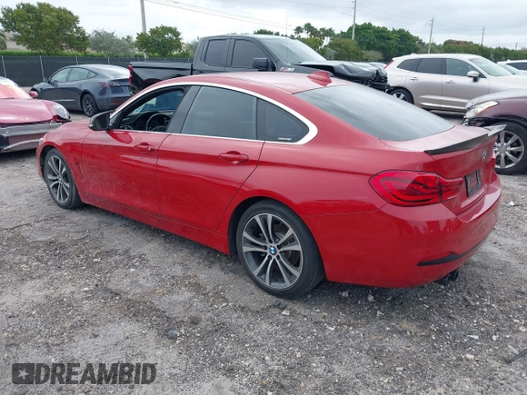 2019 BMW 4 Series 430i with VIN WBA4J1C52KBM16194, listed as a IAAI auction lot 41985890 with 74,788 mi miles and . Bid and sale history available at carsss.com. Image 3.