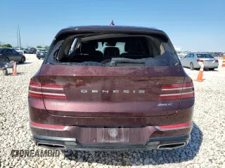 2021 Genesis GV80 with VIN KMUHCESC7MU044023, listed as a Copart auction lot 51942605 with 58,038 mi miles and Salvage title. Bid and sale history available at DreamBid. Image 6.