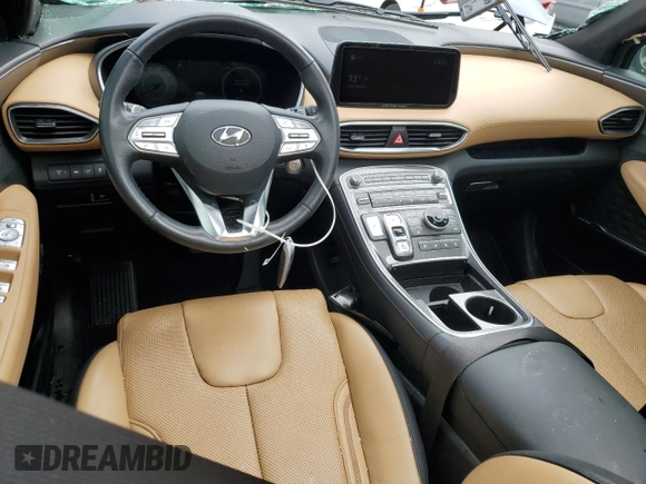 2021 Hyundai Santa Fe Calligraphy z VIN 5NMS5DAL1MH371927, wystawiony jako Copart lot #62935825 z przebiegiem 36 605 mil mil oraz Nie do naprawy • Non repairable. Historia ofert i sprzedaży dostępna na DreamBid. Obrazek 8.