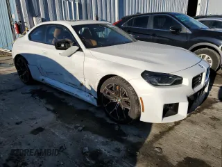2024 BMW M2 with VIN 3MF13DM05R8E79951, listed as a Copart auction lot 41638385 with 11,018 mi miles and Salvage Title. Bid and sale history available at carsss.com. Image 4.