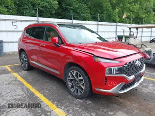 2023 Hyundai Santa Fe Calligraphy with VIN 5NMS54AL9PH589991, listed as a IAAI auction lot 42566562 with 23,162 mi miles and . Bid and sale history available at DreamBid. Image 1.