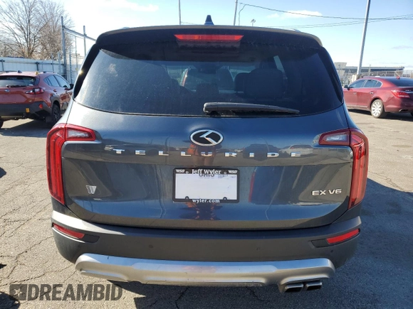 2020 Kia Telluride EX z VIN 5XYP34HC6LG001907, wystawiony jako Copart lot #49150095 z przebiegiem 98 978 mil mil oraz Szkoda całkowita • Salvage title. Historia ofert i sprzedaży dostępna na DreamBid. Obrazek 6.