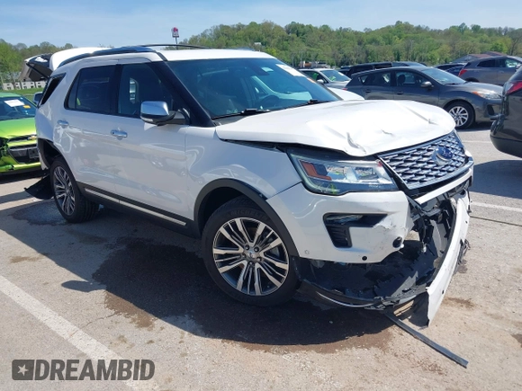 2018 Ford Explorer Platinum с VIN 1FM5K8HT5JGB55905, выставлен на аукционе IAAI как лот 42081109 с пробегом 59 801 миль миль и . История ставок и продаж доступна на DreamBid. Изображение 1.