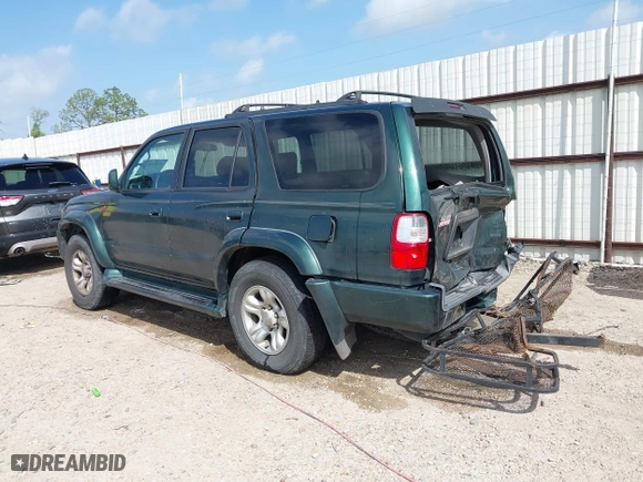 2001 Toyota 4Runner SR5 with VIN JT3GN86R310186434, listed as a IAAI auction lot 41955632 with 206,121 mi miles. Bid and sale history available at carsss.com. Image 3.