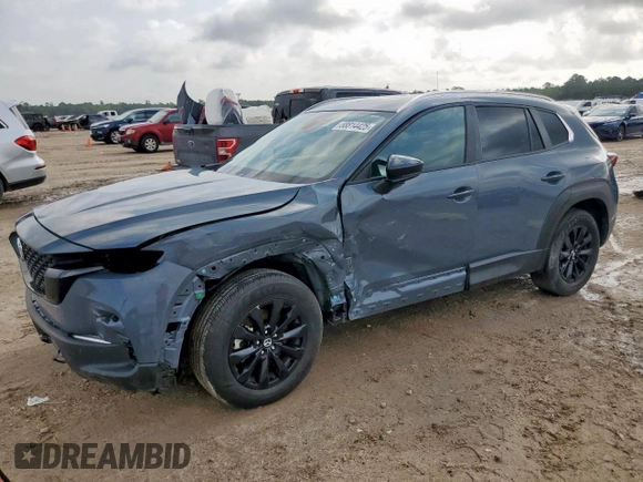 2023 Mazda CX-50 S Preferred Plus z VIN 7MMVABCM5PN136344, wystawiony jako Copart lot #58814425 z przebiegiem 19 496 mil mil oraz Szkoda całkowita • Salvage title. Historia ofert i sprzedaży dostępna na DreamBid. Obrazek 1.