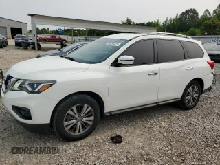 2019 Nissan Pathfinder S with VIN 5N1DR2MN0KC645317, listed as a Copart auction lot 59213475 with 80,856 mi miles and Salvage title. Bid and sale history available at DreamBid. Image 1.