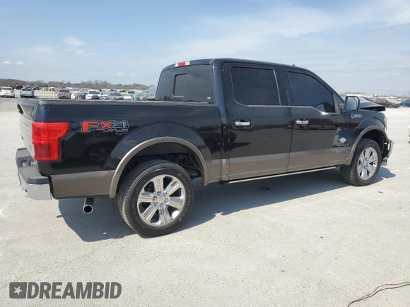 2019 Ford F-150 XL with VIN 1FTEW1E42KFC94989, listed as a Copart auction lot 48256705 with 108,120 mi miles and Salvage Title. Bid and sale history available at carsss.com. Image 3.