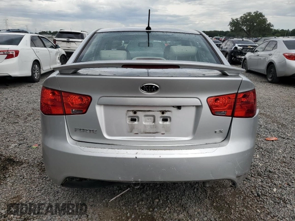 2010 Kia Forte EX with VIN KNAFU4A28A5281245, listed as a Copart auction lot 71229224 with 82,134 mi miles and Salvage Title. Bid and sale history available at carsss.com. Image 6.