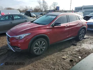 2018 Infiniti QX30 Premium with VIN SJKCH5CR2JA055572, listed as a Copart auction lot 85561974 with 62,099 mi miles and Salvage Title. Bid and sale history available at carsss.com. Image 1.