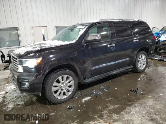 2018 Toyota Sequoia Platinum with VIN 5TDDY5G16JS158153, listed as a Copart auction lot 42144005 with 140,675 mi miles and Salvage Title. Bid and sale history available at carsss.com. Image 1.