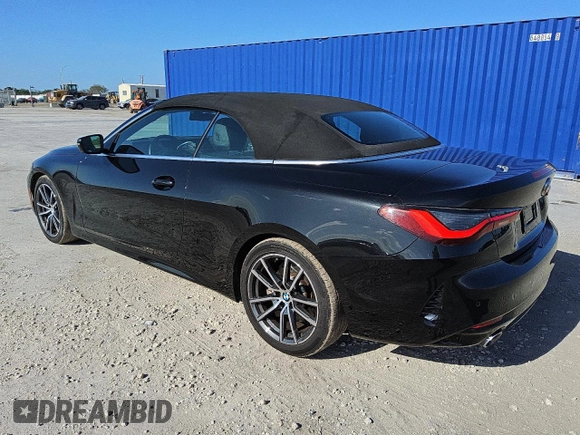 2024 BMW 4 Series 430i z VIN WBA23AT07RCR69286, wystawiony jako Copart lot #56604595 z przebiegiem 24 130 mil mil oraz Tytuł czysty. Historia ofert i sprzedaży dostępna na DreamBid. Obrazek 2.
