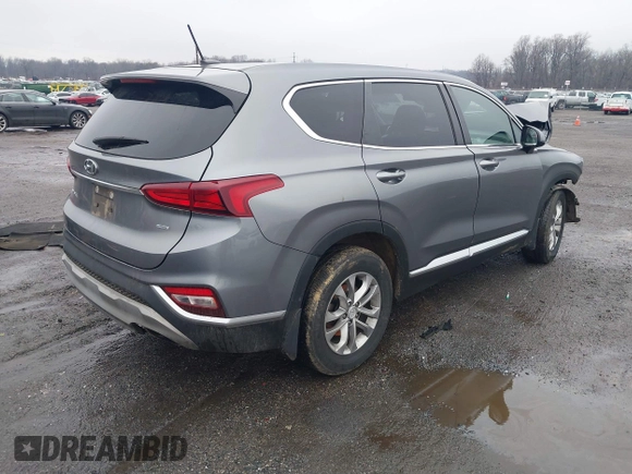 2020 Hyundai Santa Fe SE with VIN 5NMS2CAD2LH149343, listed as a IAAI auction lot 41507293 with 85,255 mi miles. Bid and sale history available at carsss.com. Image 4.