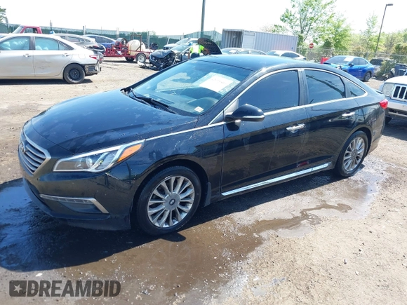 2015 Hyundai Sonata Limited with VIN 5NPE34AF2FH255512, listed as a IAAI auction lot 42075804 with 156,189 mi miles and . Bid and sale history available at carsss.com. Image 17.