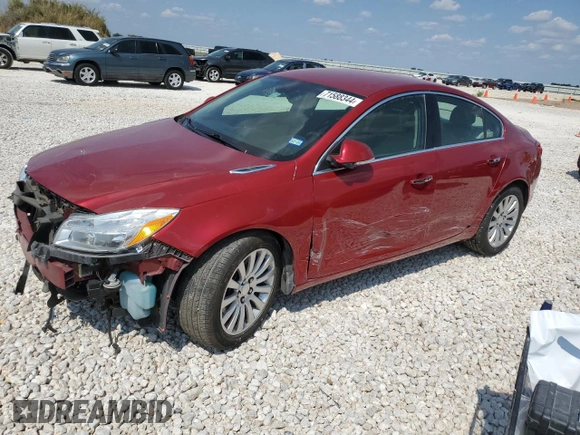 2012 Buick Regal Turbo Premium 1 with VIN 2G4GS5EV3C9215467, listed as a Copart auction lot 71588344 with 87,090 mi miles and Salvage Title. Bid and sale history available at DreamBid. Image 1.