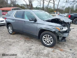 2020 Chevrolet Traverse LS with VIN 1GNERFKW2LJ201646, listed as a IAAI auction lot 41488925 with 67,984 mi miles. Bid and sale history available at carsss.com. Image 1.