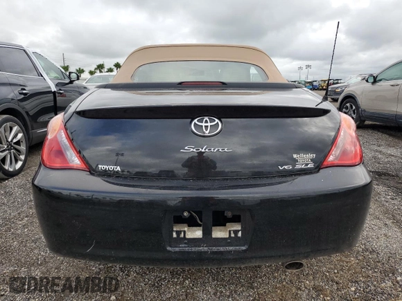 2006 Toyota Solara SE with VIN 4T1FA38P76U101933, listed as a Copart auction lot 74814524 with Not Provided miles and Non Repairable. Bid and sale history available at DreamBid. Image 6.