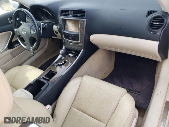 2010 Lexus IS 350 C с VIN JTHFE2C26A2503430, выставлен на аукционе Copart как лот 81501874 с пробегом 158 846 миль миль и Списание • Salvage title. История ставок и продаж доступна на DreamBid. Изображение 8.