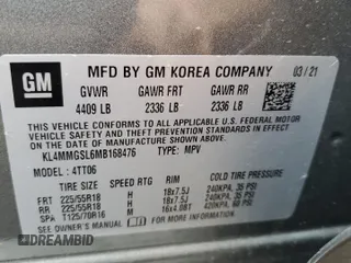 2021 Buick Encore GX Essence with VIN KL4MMGSL6MB168476, listed as a Copart auction lot 64401285 with 19,609 mi miles and Salvage title. Bid and sale history available at DreamBid. Image 13.
