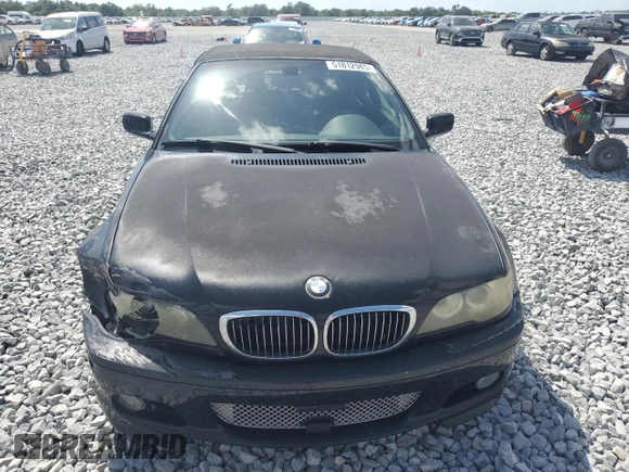 2005 BMW 3 Series 330Ci with VIN WBABW53465PL49985, listed as a Copart auction lot 51812985 with 123,926 mi miles and Salvage Title. Bid and sale history available at carsss.com. Image 5.