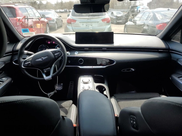 2024 Genesis GV70 2.5T with VIN 5NMMADTB9RH014320, listed as a Copart auction lot 51929155 with 11,194 mi miles and Salvage title. Bid and sale history available at DreamBid. Image 8.