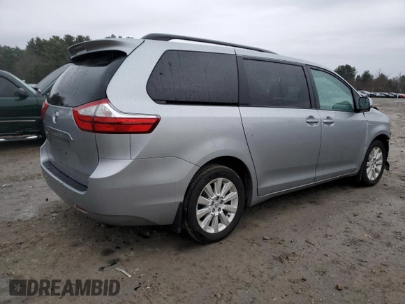 2016 Toyota Sienna LE with VIN 5TDJK3DC4GS133341, listed as a Copart auction lot 83660134 with 133,700 mi miles and Salvage Title. Bid and sale history available at carsss.com. Image 3.