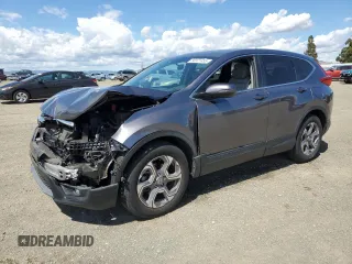 2019 Honda CR-V EX z VIN 7FARW1H55KE031376, wystawiony jako Copart lot #56971455 z przebiegiem 29 329 mil mil oraz Szkoda całkowita • Salvage title. Historia ofert i sprzedaży dostępna na DreamBid. Obrazek 1.