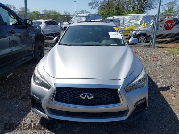 2018 Infiniti Q50 3.0t LUXE with VIN JN1EV7AP8JM355426, listed as a IAAI auction lot 41990581 with 73,042 mi miles. Bid and sale history available at carsss.com. Image 11.