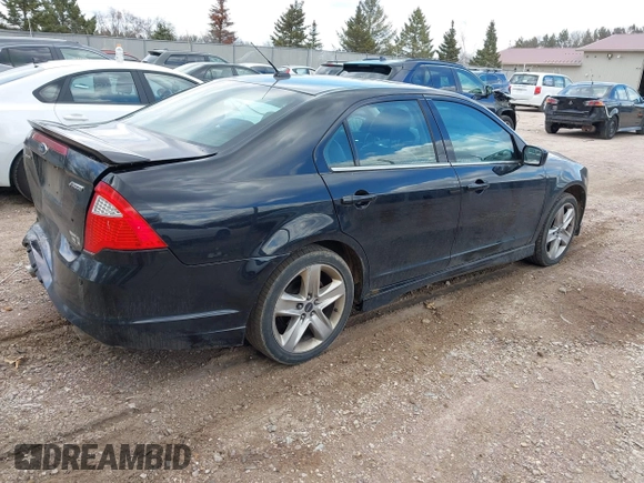 2012 Ford Fusion SPORT with VIN 3FAHP0KC9CR167621, listed as a IAAI auction lot 41872962 with 178,606 mi miles. Bid and sale history available at carsss.com. Image 4.