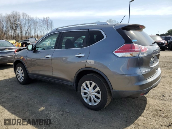 2016 Nissan Rogue SV with VIN KNMAT2MVXGP609644, listed as a Copart auction lot 53111955 with 70,943 mi miles and Salvage Title. Bid and sale history available at carsss.com. Image 2.