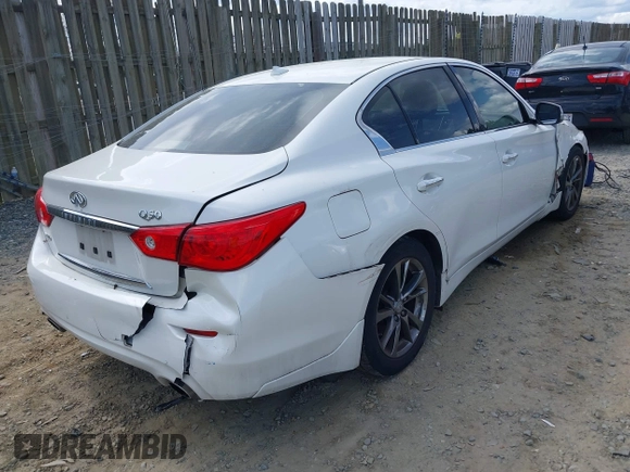 2017 Infiniti Q50 Premium with VIN JN1EV7AR6HM839042, listed as a IAAI auction lot 41923341 with 140,132 mi miles and . Bid and sale history available at carsss.com. Image 4.