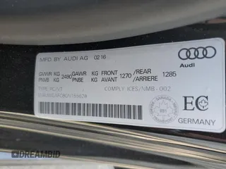 2016 Audi A7 3.0 Premium Plus with VIN WAUWGAFC8GN155628, listed as a Copart auction lot 61131443 with 71,918 mi miles. Bid and sale history available at carsss.com. Image 12.