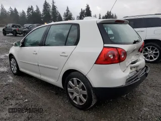2007 Volkswagen Rabbit with VIN WVWDS71K07W262029, listed as a Copart auction lot 89138715 with 156,200 mi miles and Salvage Title. Bid and sale history available at carsss.com. Image 2.