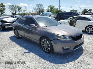 2014 Honda Accord Sport with VIN 1HGCR2F58EA100903, listed as a Copart auction lot 53704235 with 140,591 mi miles and Salvage Title. Bid and sale history available at DreamBid. Image 4.