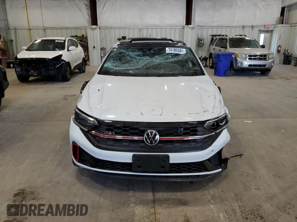 2022 Volkswagen Jetta GLI Autobahn with VIN 3VW2T7BU5NM015510, listed as a Copart auction lot 74180584 with 29,147 mi miles and Non repairable. Bid and sale history available at DreamBid. Image 5.