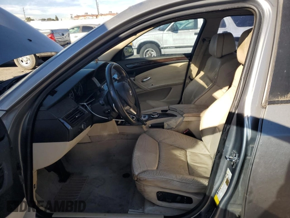 2008 BMW 5 Series 535i with VIN WBANW13598CZ77596, listed as a Copart auction lot 53101605 with 272,078 mi miles and Salvage Title. Bid and sale history available at carsss.com. Image 7.