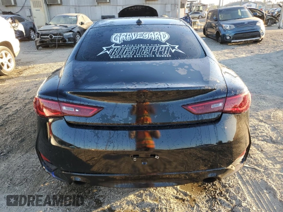 2020 Infiniti Q60 Luxe with VIN JN1EV7EK2LM340177, listed as a Copart auction lot 82057274 with 117,140 mi miles and Salvage Title. Bid and sale history available at carsss.com. Image 6.
